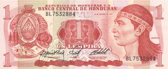 1 Lempira 18.10.1984 UNC